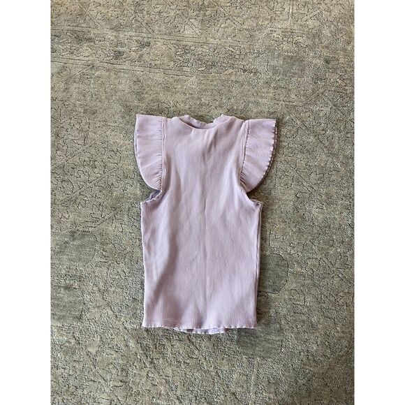 Francesca's Ribbed Tank Lavender Purple Top Mock Neck Women Size S/M - Picture 3 of 3